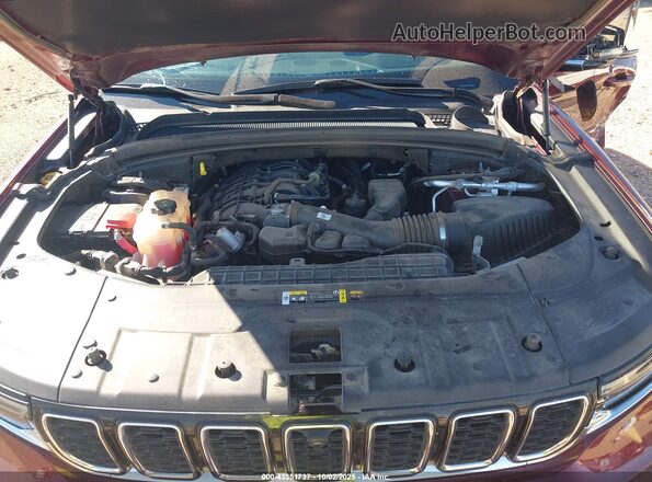 1C4RJKBG2N8530098 2022 JEEP GRAND CHEROKEE L Maroon Вид ззаду