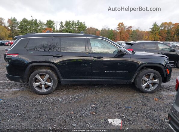 1C4RJKBG3M8113443 2021 JEEP GRAND CHEROKEE L Black Widok wnętrza z tyłu