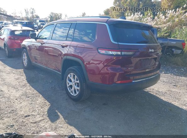 1C4RJKBG3N8545306 2022 JEEP GRAND CHEROKEE L Red Հետևի ձախ