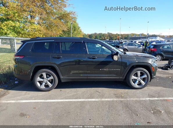 1C4RJKBG4N8545654 2022 JEEP GRAND CHEROKEE L Black Widok wnętrza z tyłu