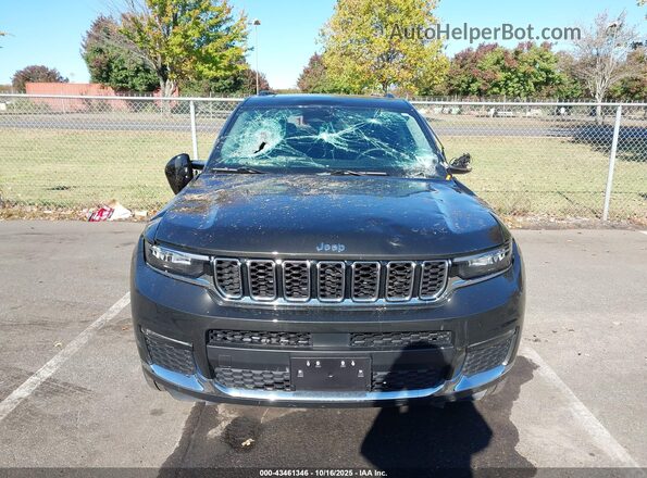 1C4RJKBG4N8545654 2022 JEEP GRAND CHEROKEE L Black Widok zestawu wskaźników