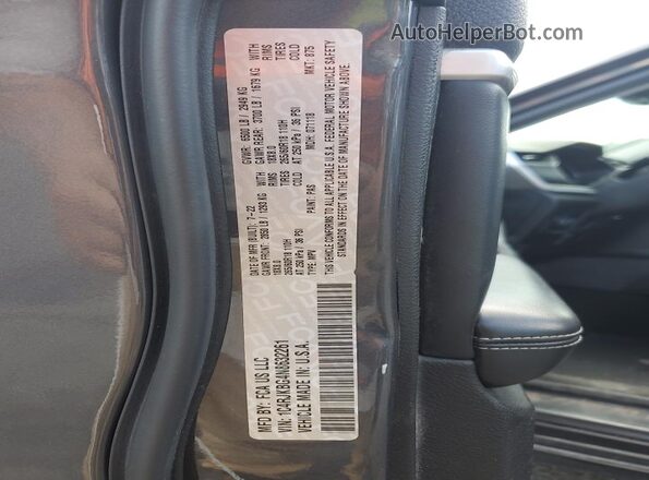 1C4RJKBG4N8632261 2022 JEEP GRAND Gray Widok naklejki z numerem VIN