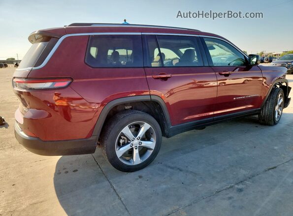 1C4RJKBG7N8555370 2022 JEEP GRAND Burgundy Задня права чверть