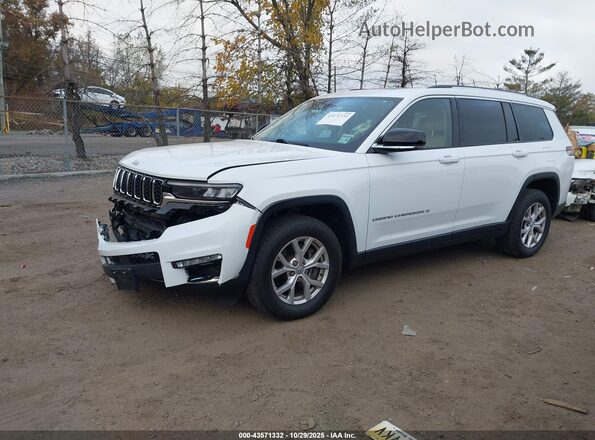 1C4RJKBGXM8111656 2021 JEEP GRAND CHEROKEE L Белый Передняя левая четверть