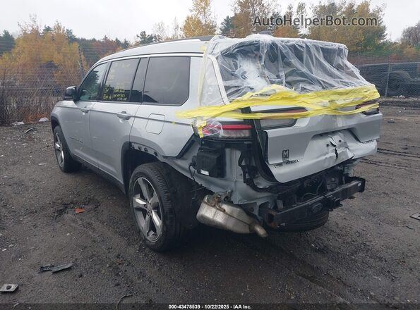 1C4RJKBGXM8118901 2021 JEEP GRAND CHEROKEE L Серебряный Задняя левая четверть