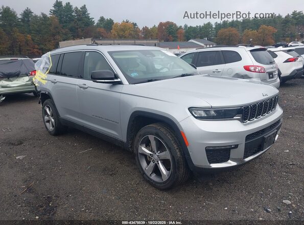 1C4RJKBGXM8118901 2021 JEEP GRAND CHEROKEE L Серебряный Вид задней части салона