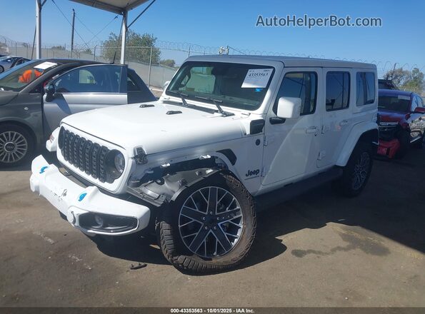 1C4RJXU68RW351874 2024 JEEP WRANGLER White Առջևի ձախ երեք քառորդ տեսարան