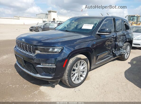 1C4RJYE66N8764637 2022 JEEP GRAND CHEROKEE 4XE Blue 