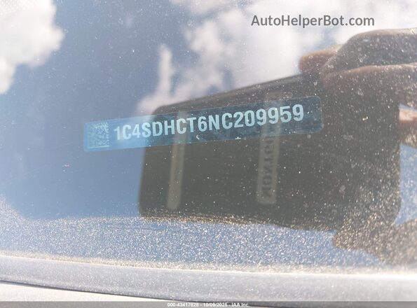 1C4SDHCT6NC209959 2022 DODGE DURANGO Темно-бордовый Вид подкапотного пространства