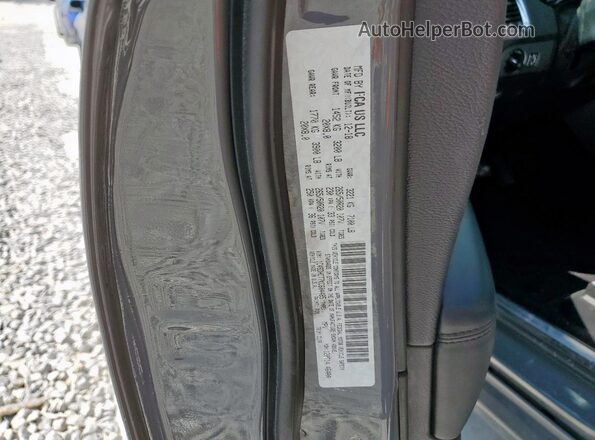 1C4SDHCT7KC604485 2019 DODGE DURANGO Gray VIN კოდის სტიკერის ხედი