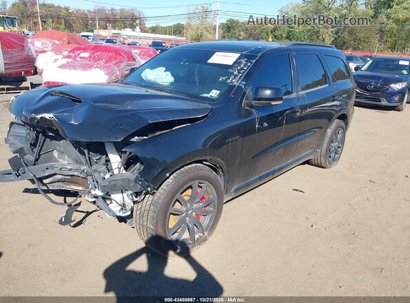 1C4SDJCT4MC764088 2021 DODGE DURANGO Черный Передняя левая четверть