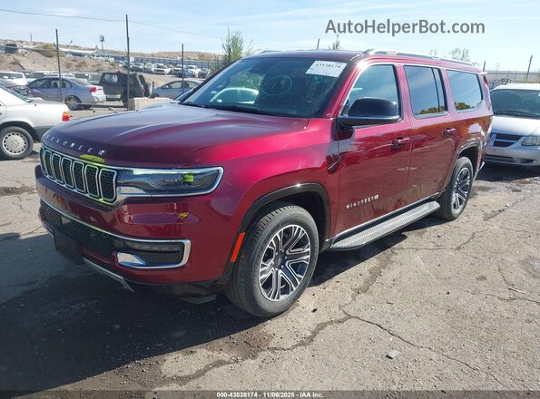 1C4SJSBP7SS513426 2025 JEEP WAGONEER L Red წინა მარცხენა ხედი სამი მეოთხედიდან