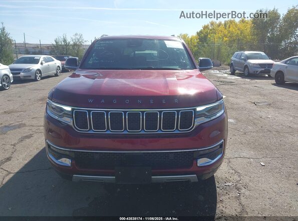 1C4SJSBP7SS513426 2025 JEEP WAGONEER L Red ხელსაწყოთა პანელის ხედი