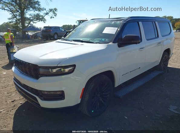 1C4SJSGP9PS533502 2023 JEEP GRAND WAGONEER L White Առջևի ձախ երեք քառորդ տեսարան