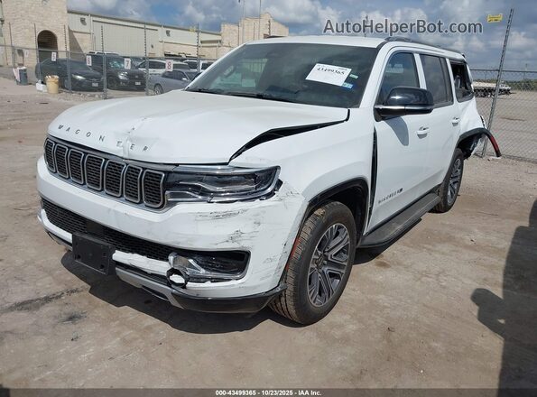 1C4SJVBP2SS518695 2025 JEEP WAGONEER White წინა მარცხენა ხედი სამი მეოთხედიდან