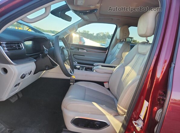 1C4SJVDP3PS571443 2023 JEEP WAGONEER Red Vista interior delantera