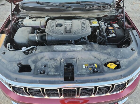 1C4SJVDP3PS571443 2023 JEEP WAGONEER Red Vista del compartimento del motor
