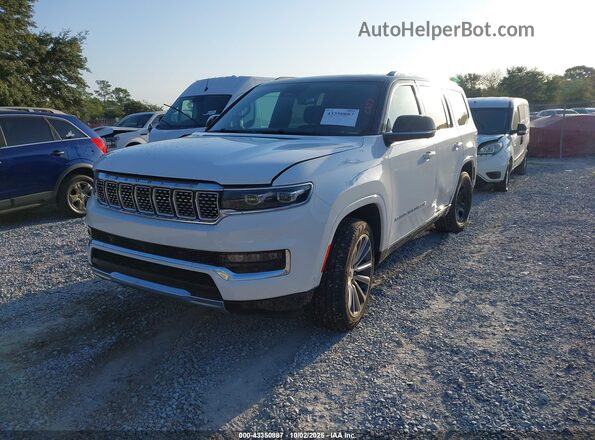 1C4SJVFP6PS540409 2023 JEEP GRAND WAGONEER White Առջևի ձախ երեք քառորդ տեսարան