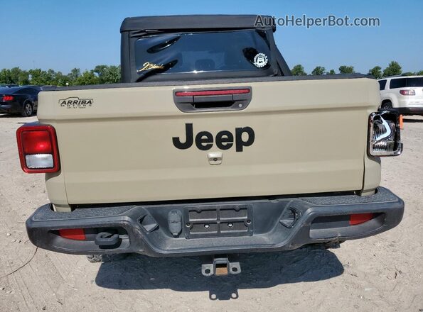 1C6HJTAG0LL161391 2020 JEEP GLADIATOR Beige Вид ззаду
