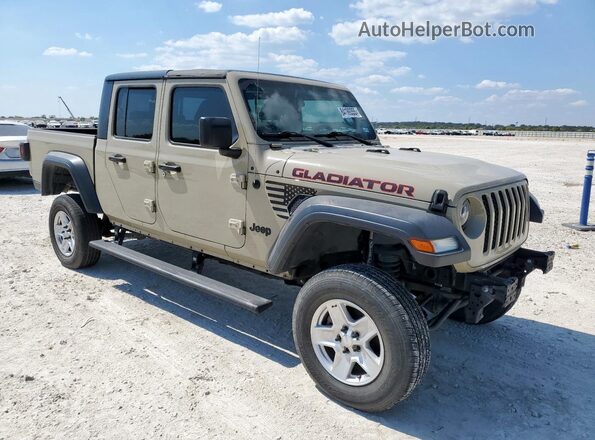 1C6HJTAG0LL165103 2020 JEEP GLADIATOR Tan Вид спереду