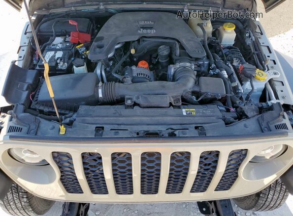 1C6HJTAG0LL165103 2020 JEEP GLADIATOR Tan Вид підкапотного простору