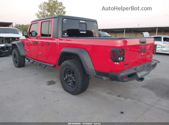 1C6HJTAG1LL217046 2020 JEEP GLADIATOR Красный Задняя левая четверть