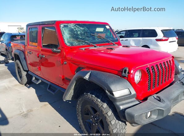1C6HJTAG1LL217046 2020 JEEP GLADIATOR Красный Вид спереди