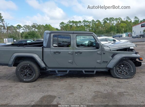 1C6HJTAG1ML614953 2021 JEEP GLADIATOR Gray Սալոնի հետևի տեսք