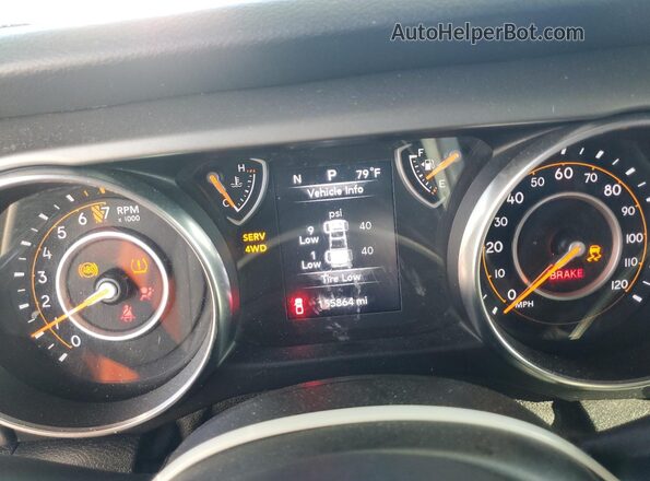 1C6HJTAG2LL126769 2020 JEEP GLADIATOR White Instrument cluster view