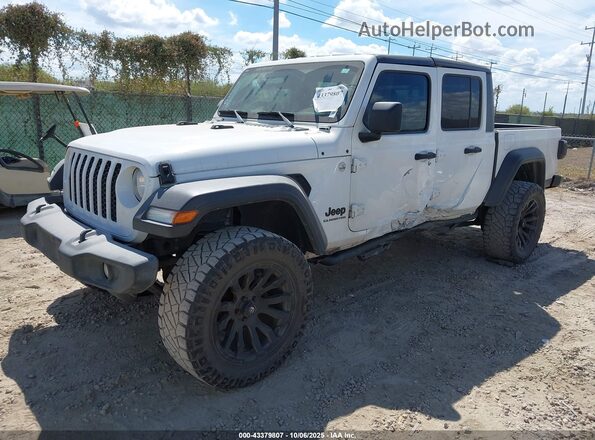 1C6HJTAG3LL125405 2020 JEEP GLADIATOR White Передня ліва чверть