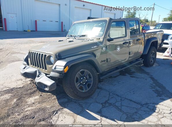 1C6HJTAG3LL177939 2020 JEEP GLADIATOR Green Передня ліва чверть