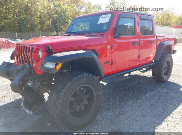 1C6HJTAG4LL128300 2020 JEEP GLADIATOR Red Передня ліва чверть
