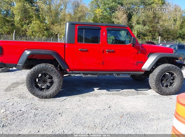 1C6HJTAG4LL128300 2020 JEEP GLADIATOR Red Вид задньої частини салону