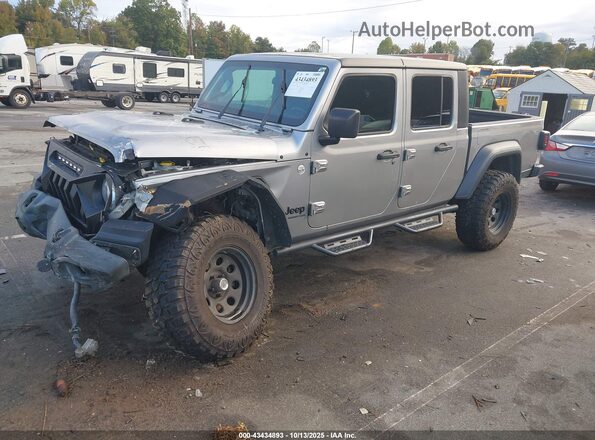 1C6HJTAG4LL160275 2020 JEEP GLADIATOR Silver Передня ліва чверть