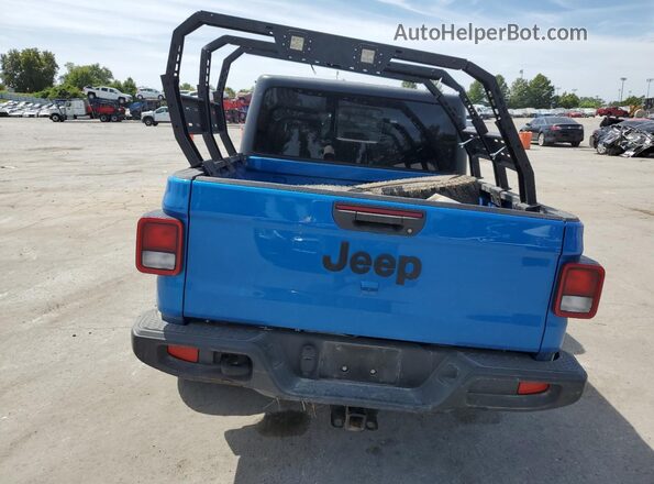 1C6HJTAG5PL575997 2023 JEEP GLADIATOR Blue Rear view