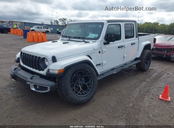 1C6HJTAG5RL118948 2024 JEEP GLADIATOR White წინა მარცხენა ხედი სამი მეოთხედიდან