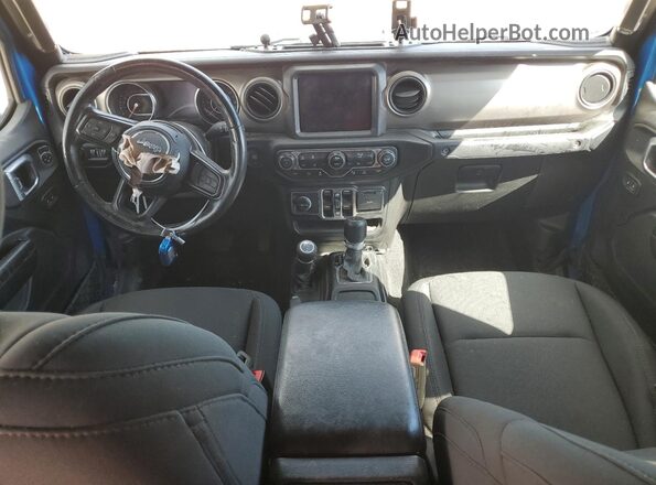 1C6HJTAG7ML501007 2021 JEEP GLADIATOR Blue Вид панелі приладів