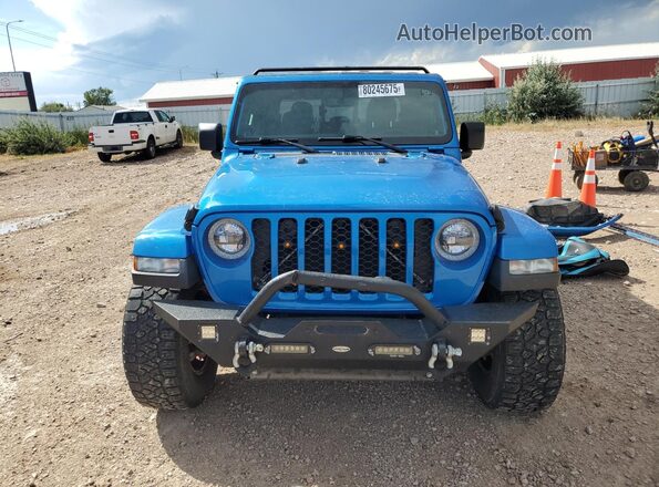 1C6HJTAG7ML501007 2021 JEEP GLADIATOR Blue Вид спереду