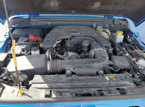 1C6HJTAG7ML501007 2021 JEEP GLADIATOR Blue Вид задньої частини салону