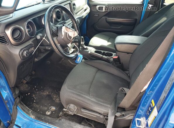 1C6HJTAG7ML501007 2021 JEEP GLADIATOR Blue Вид салону спереду