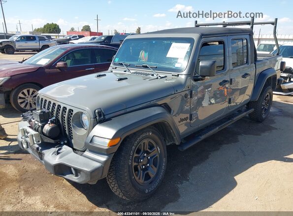 1C6HJTAG8ML598928 2021 JEEP GLADIATOR Gray Передня ліва чверть