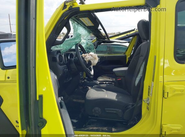 1C6HJTAG8PL568624 2023 JEEP GLADIATOR Yellow Front interior view