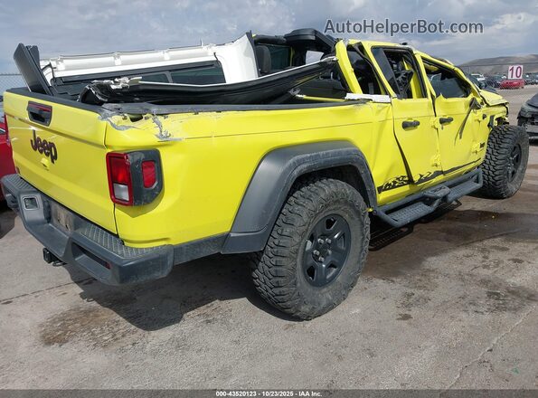 1C6HJTAG8PL568624 2023 JEEP GLADIATOR Yellow Rear right
