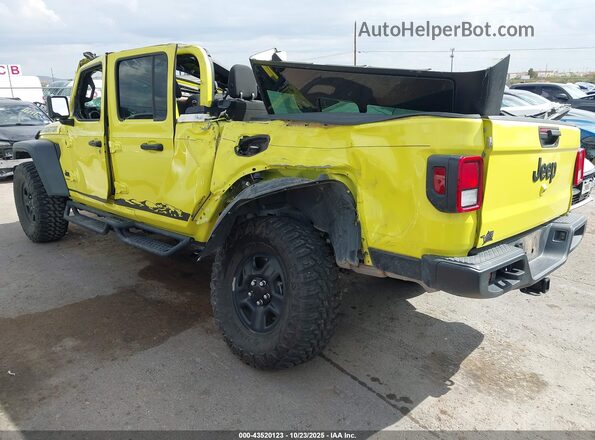 1C6HJTAG8PL568624 2023 JEEP GLADIATOR Yellow Rear left