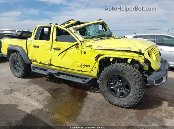 1C6HJTAG8PL568624 2023 JEEP GLADIATOR Yellow Instrument cluster view