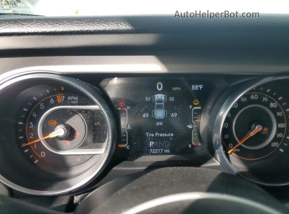 1C6HJTAG9ML524692 2021 JEEP GLADIATOR White Instrument cluster view