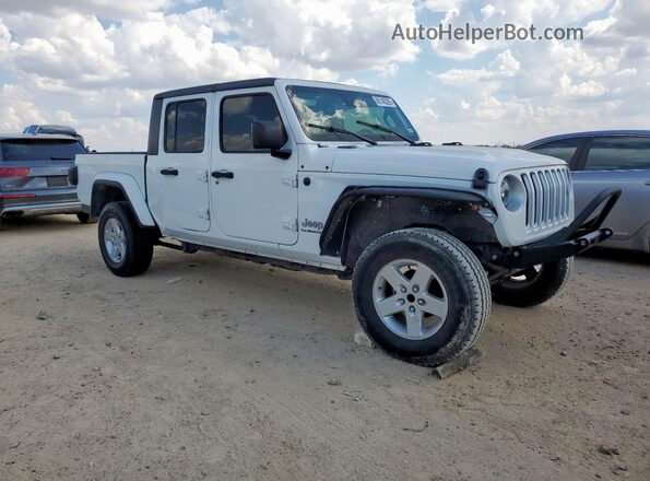 1C6HJTFG1LL106652 2020 JEEP GLADIATOR Белый Передняя правая четверть