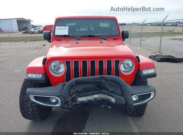 1C6HJTFG3LL119807 2020 JEEP GLADIATOR Red Вид щитка приладів