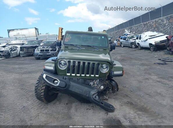 1C6HJTFG5NL155467 2022 JEEP GLADIATOR Green Առջևի վահանակի տեսք