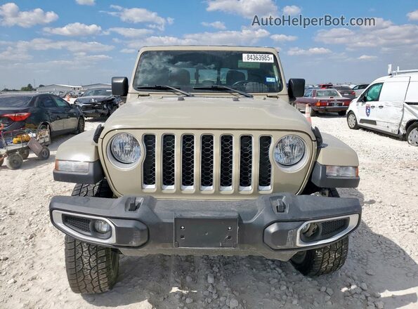 1C6HJTFGXLL206412 2020 JEEP GLADIATOR Tan Դիմացի տեսք